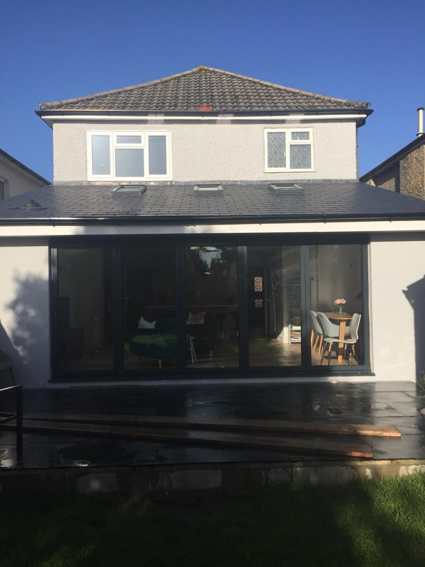 ​Rear extension across the full width of the property with bi-fold doors to garden, Charminster, Bournemouth